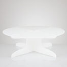 White Frosted Acrylic Flat Pack Pedestal Cake Stand additional 3
