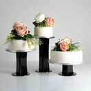 Emily Design Black Acrylic Round Cake Stand additional 3