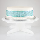 White Frosted Acrylic Flat Pack Pedestal Cake Stand additional 1