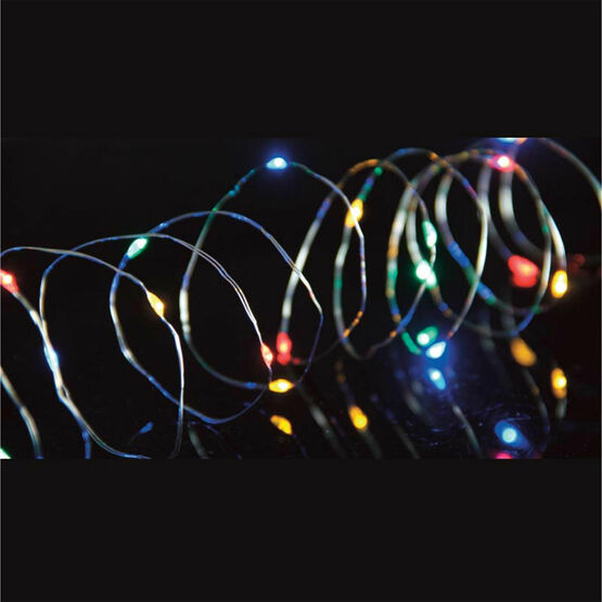 Snowtime Silver Wire Cluster 60 String Lights