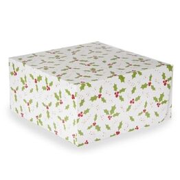 Christmas Holly Cake Box 10inch J073