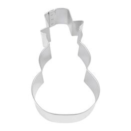 Christmas Cookie Cutter Snowman with Hat Tin Plated 4inch K1250