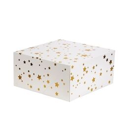 Christmas Gold Star Cake Box 10inch J074