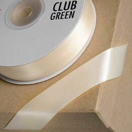 Club Green Satin Ribbon Cream