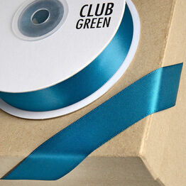 Club Green Satin Ribbon Teal