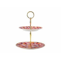 Maxwell & Williams Teas & C's Kasbah Rose Two Tiered Cake Stand