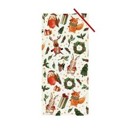 Christmas Festive Woodland Cello Treat Bags with Twist Tie