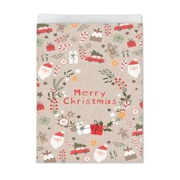 Scandi Christmas Kraft Paper Treat Bags J209