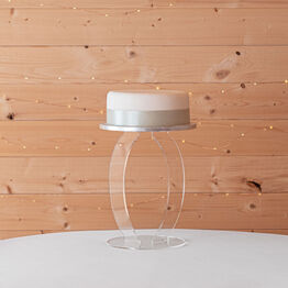 Clear Acrylic Spinnaker Cake Display Stands