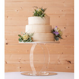 Clear Acrylic Spinnaker Cake Display Stands