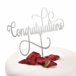 Acrylic Cake Topper Congratulations