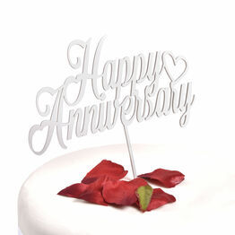 Acrylic Cake Topper Happy Anniversary