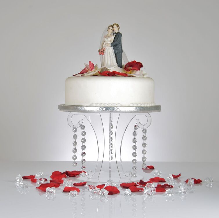 Stands Stars Square Acrylic Pillars Wedding & Party Cake Separators 