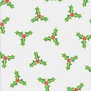 Christmas Cello Treat bags with Twist Ties Holly Print( 20) additional 2