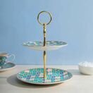 Maxwell & Williams Teas & C's Kasbah Mint Two Tiered Cake Stand additional 3