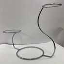 Cake Stand - Swan Shape Silver Finish 3 Tier Ex Hire additional 1