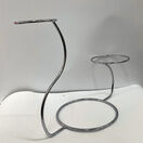 Cake Stand - Swan Shape Silver Finish 3 Tier Ex Hire additional 3