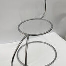 Cake Stand - S Shape Silver Finish 3 Tier Ex Hire (B) additional 1