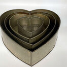 Ex Hire Cake Tin Heart Set of 4 additional 2