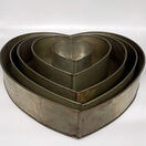 Ex Hire Cake Tin Heart Set of 5 additional 1