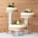 Emily Design Glass Effect Acrylic Round Cake Stand additional 1