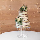 Clear Acrylic Scroll Wedding Cake Stand additional 1