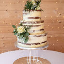 Clear Acrylic Scroll Wedding Cake Stand additional 2
