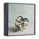 Artesa 2 Tier Geometric Brass Coloured Serving Stand with Slate Serving Platters additional 2