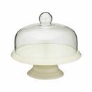 Classic Collection Ceramic Cake Stand with Glass Dome additional 1