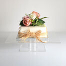 Clear Acrylic Square Pedestal Cake Stand additional 3