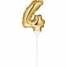 Cake Topper Mini Balloon Gold Numeral additional 5
