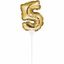 Cake Topper Mini Balloon Gold Numeral additional 6
