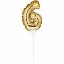 Cake Topper Mini Balloon Gold Numeral additional 7