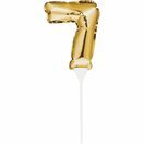 Cake Topper Mini Balloon Gold Numeral additional 8