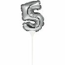Cake Topper Mini Balloon Silver Numeral additional 6