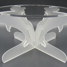 Clear Acrylic & Frosted Dolphin Cake Stand additional 2