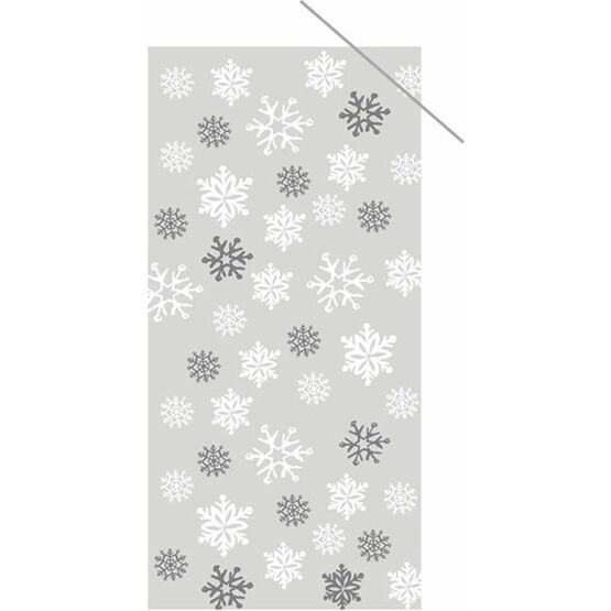 Cellophane Bags (20) Snowflake Design