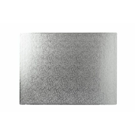 Cake Boards 12mm Drum Oblong Silver 18x14inch