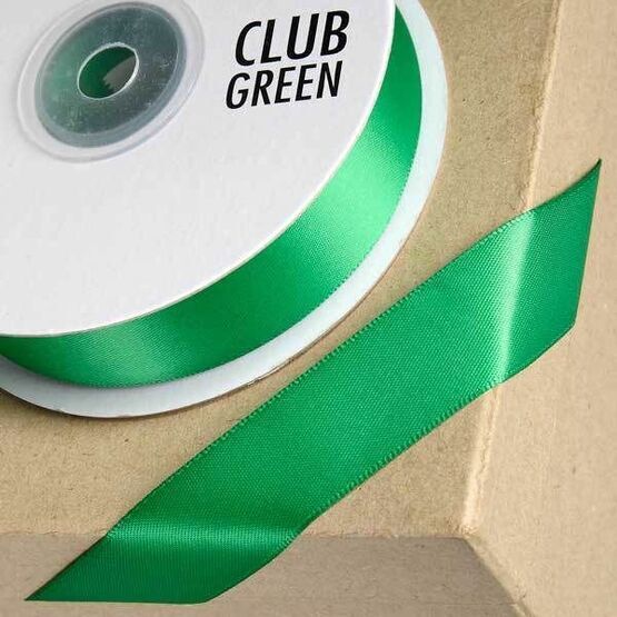 Club Green Satin Ribbon Emerald Green