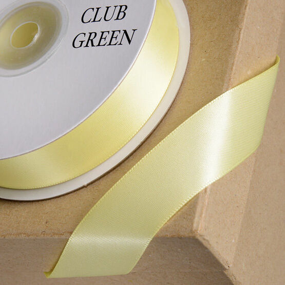 Club Green Satin Ribbon Yellow