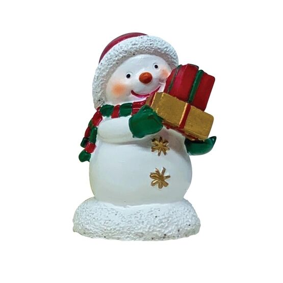 Sweet Christmas Snowman Resin Cake Topper F377