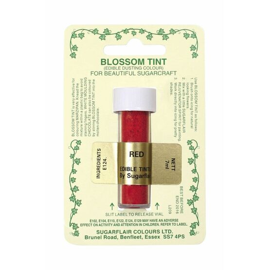 Sugarflair Blossom Tint Dusting Colours - Red
