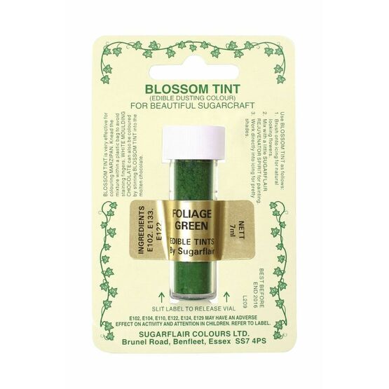 Sugarflair Blossom Tint Dusting Colours - Foliage Green
