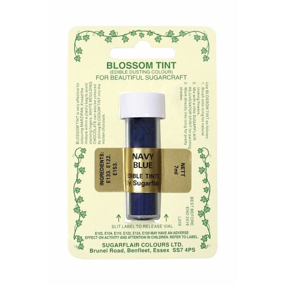 Sugarflair Blossom Tint Dusting Colours - Navy Blue