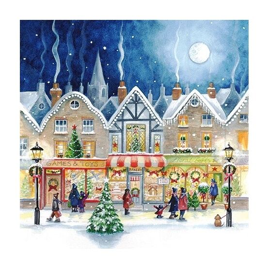 Christmas Napkins Snowy Town pack of 20