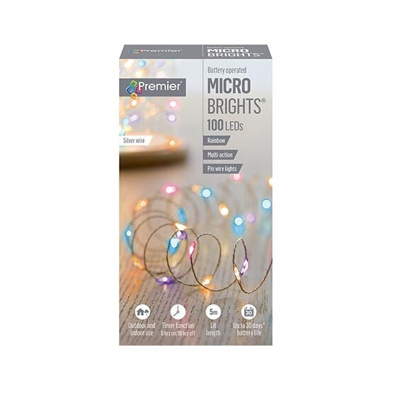 Premier Micro Brights Lights 100 Led Battery Operated LB151210