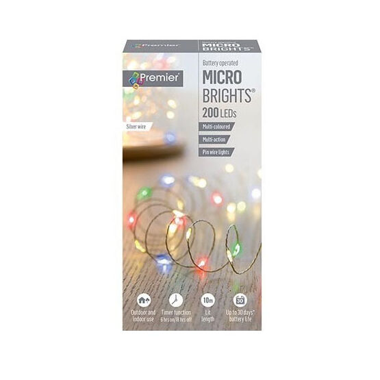 Premier Micro Brights Lights 200 Led Battery Operated LB151211