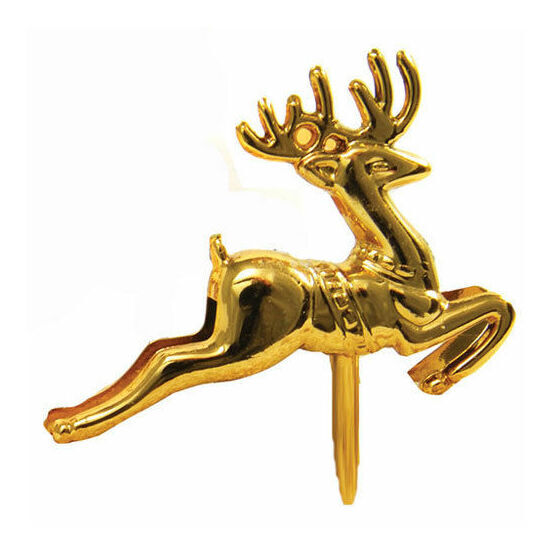 Christmas Pick Reindeer Gold F072